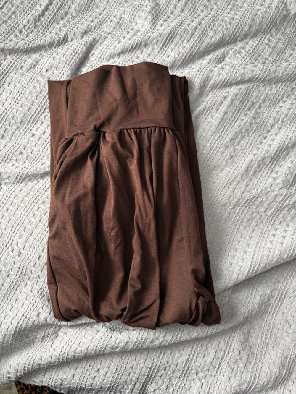 Wide Leg Jumpsuit Pants in Chocolate Brown